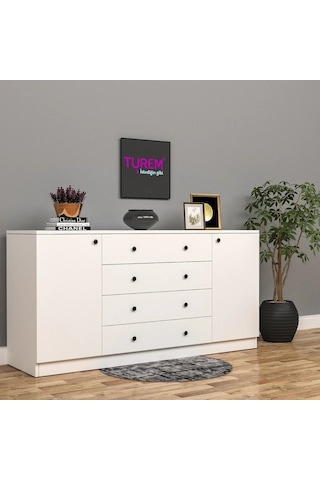 Line Konsol Mdf Beyaz