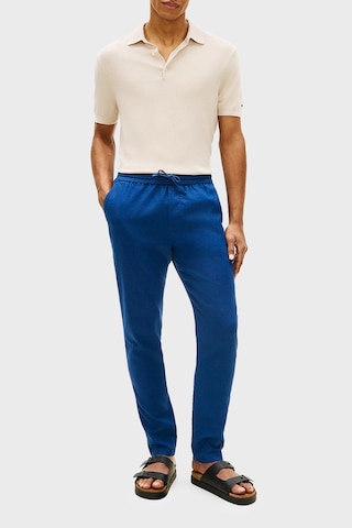 Tommy Hilfiger Keten Tapered Fit Daralan Paça Chino Pantolon Erkek Pantolon Mw0mw42336 C3ı Mavi