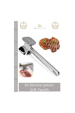Etdövmeçekici Profesyonel Alüminyum Mutfak Gereci Kaliteli Kasap Tipi Et Dövme Çekici Çift Taraflı Çok Renkli