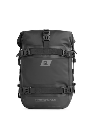 Hallow Rhinowalk 6L MT2206 Tamamen Su Geçirmez Motosiklet Tampon Çantası Siyah