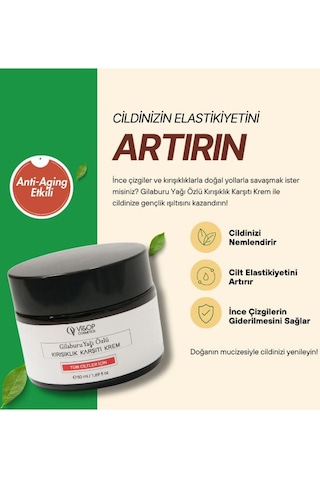 Vi&Op Cosmetics Gilaburu Yağı Özlü Kırışıklık Karşıtı Cilt Bakım Kemi 50 ML