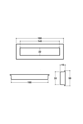 Erkul 1016 Gonca Gömme 160 Mm Mat İnox Kulp
