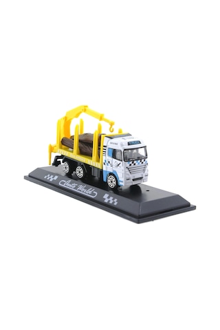 Die Cast Mini Sarı Kütük Kamyonu Çok Renkli