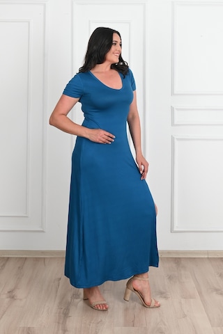Koza Butik Kadın Yırtmaç Detaylı Elbise 5174-23 001