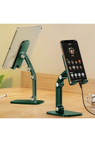 Honmex Alüminyum Telefon Ve Tablet Tutucu - 4 Açı Ayarlanabilir, Taşınabilir, Dürtüye Dayanıklı, Siyah