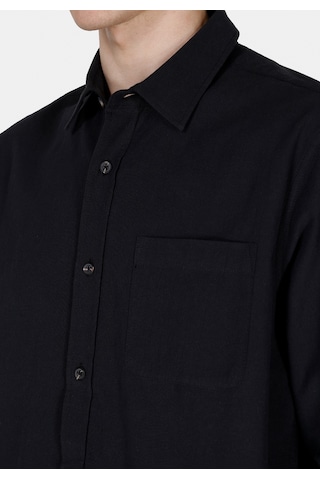 Colin's Colins Regular Fit Shirt Neck Düz Erkek Siyah Uzun Kol Gömlek Cl1073761 Cl1073761 Q1.v1 Blk Siyah