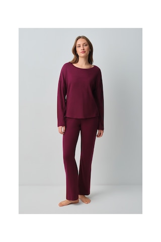 Suwen Comfort Pijama Takımı Wsh10510349080 Mürdüm
