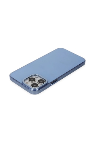 Gld-spt- Newface Apple Uyumlu iPhone 14 Pro Kılıf Anka Pc Sert Metal Kapak - Mavi