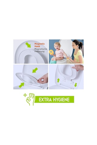 Aqua Bagno Junior Çocuk Adaptörlü Yavaş Kapanan Klozet Kapağı