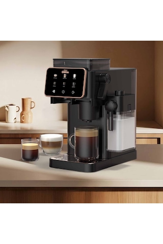 Arzum OK0047 Okka Barista Compact 1400 W Süt Hazneli 15 Bar Basınçlı Otomatik Espresso Makinesi