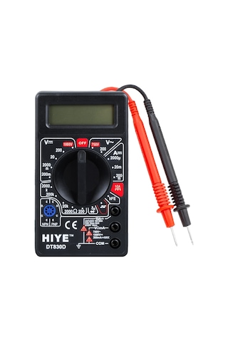 Dt-830d Dijital Multimetre Ölçü Aleti - Siyah Kasa