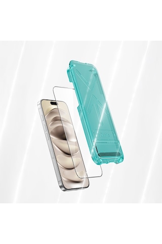 İphone 17 Pro Uyumlu Benks Glass Warrior Hd 0.3mm Cam Ekran Koruyucu Uygulama Aparatlı Şeffaf
