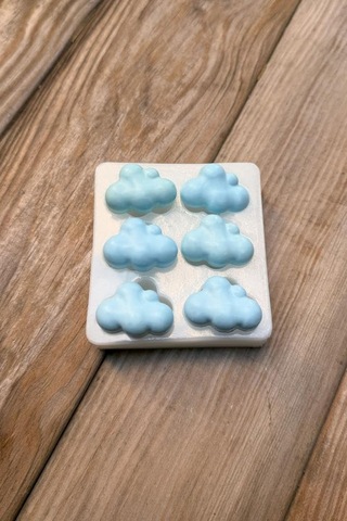 Bubble Bulut Mini Altılı Silikon Mum Kalıbı