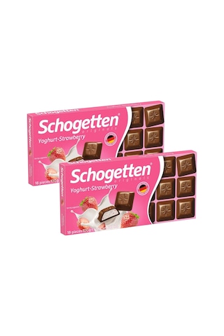 Schogetten Yoğurt Ve Çilek Aromalı 100 Gr Çikolata X 2 Adet