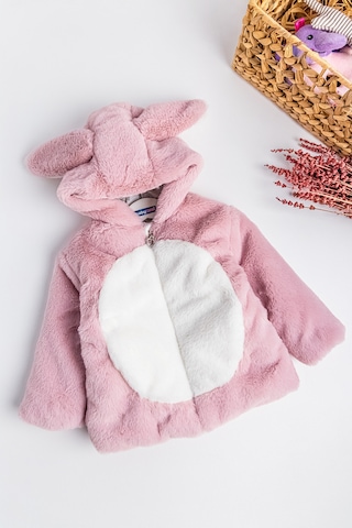 Baby&Kids Tavşan Kulaklı Welsoft Peluş Kız Çocuk Mont (538582909)