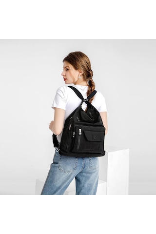 Hem Sırt Hem De Omuz Kadın Çantası Smart Bags 1205 Siyah