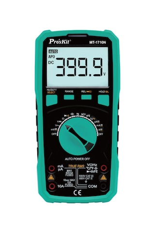 Ten,proskit Mt-1710n True Rms Auto Range Dijital Multimetre, 3-3/4 Gerçek Rms Otomatik Aralık Multimetresi