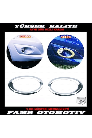 Ford Connect Krom Sis Farı Çerçevesi 2 Parça 2014-2021