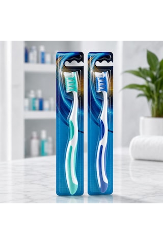 Dynamic Premium Care Medium Orta Diş Fırçası 2 Adet Tekli Ambalajlı Karışık Renk