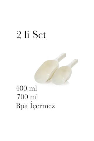 Bakliyat Küreği 2 Li Set Catering Kuruyemiş Lokanta Dükkan Gıda Kürek Bpa İçermez Gıdaya Uygun