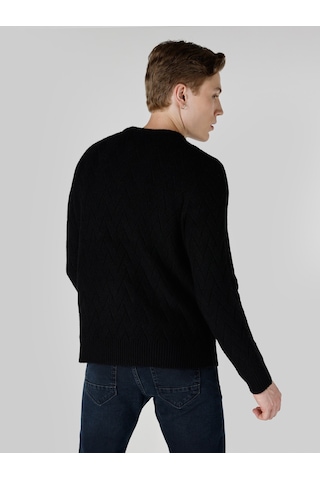 Colin's Colins Regular Fit Triko Siyah Erkek Kazak Cl1064739 Siyah