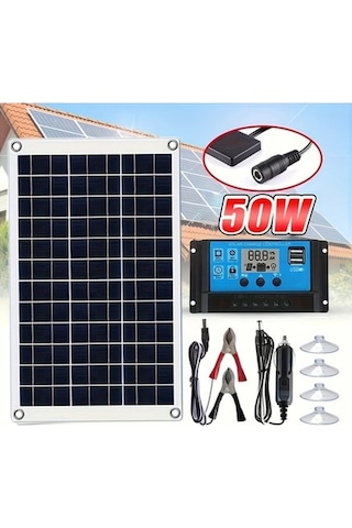 Besthome1 Dream011 Taşınabilir 12v Usb Güneş Şarj Kiti, Yüksek Verimli Kontrol Cihazlı Modülü