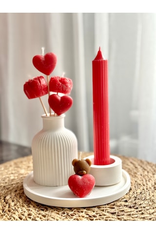 Kbr Design Candles Sevgililer Gününe Özel Kokulu Mum Seti
