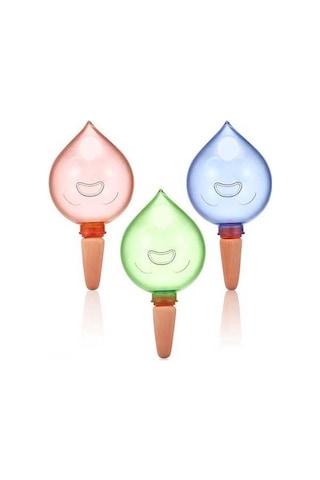 Pazly Eğlenceli Tasarım: Bitkileriniz İçin Otomatik Sulama Topu - Gülümseyen Yüzler Ve Su Damlaları