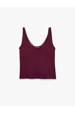 Koton Tanktops Bordo 7wlk90006mk