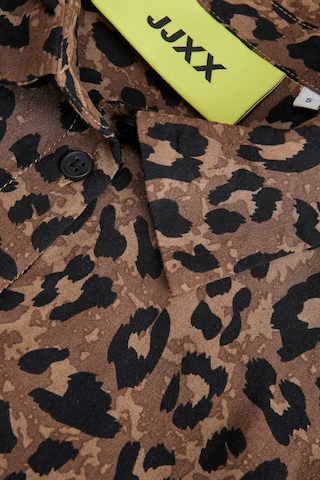 Jjxx Kadın Jxmıra Rahat Kesim Desenli Kısa Kollu Gömlek 12269567 Kahverengi Kahverengi