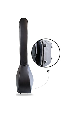 Profesyonel Su Geçirmez 20 Mm Pedli Soft Case Kısa Sap Bağlama Saz Kılıfı Ad2