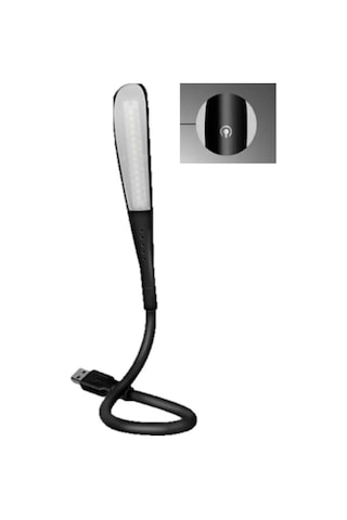 Usb Bağlantılı Dokunmatikli Led Kitap Okuma Masa Lambası Siyah