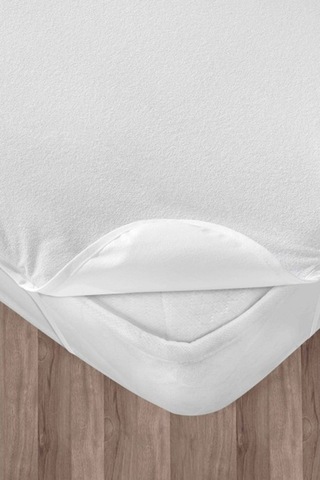 Rovigo Home 4 Köşe Lastikli Sıvı Geçirmez Havlu Yatak Alezi Beyaz