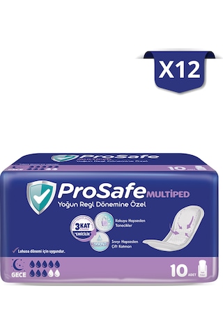 Prosafe Multiped Gece 10'lu X12