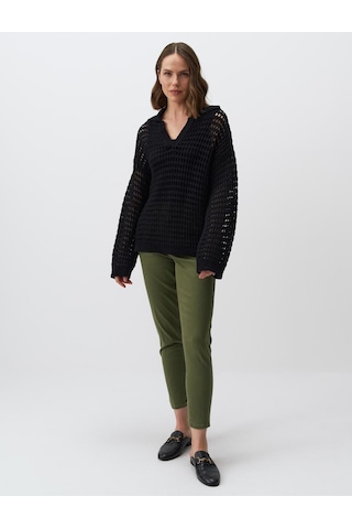 Jimmy Key Haki Normal Paça Cepli Gabardin Pantolon 24spapav2312 Haki