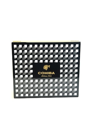Cohiba Sarı Nokta Desenli Sedir Humidor Puro Kutusu - Tr9820