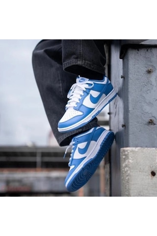 Nike Dunk Low Retro Polar Blue Erkek Sneaker Ayakkabı-sportxoutlet Beyaz - Mavi