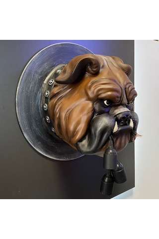 Duvar Buldog Köpek Lamba Aydınlatma