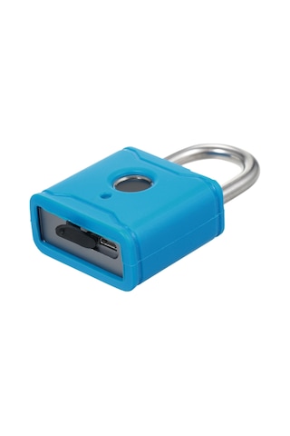 Hallow-t1004d Akıllı Bt Parmak İzi Asma Kilit Şarj Edilebilir,mavi