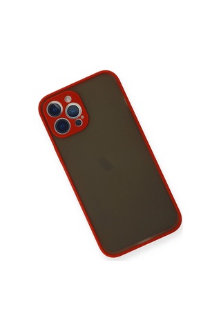 Apple Uyumlu iPhone 12 Pro Max Kılıf Montreal Silikon Kapak Kırmızı,