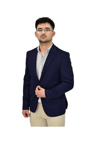 Erkek Lacivert Tek Spor Ceket Bgl-st04467 Lacivert