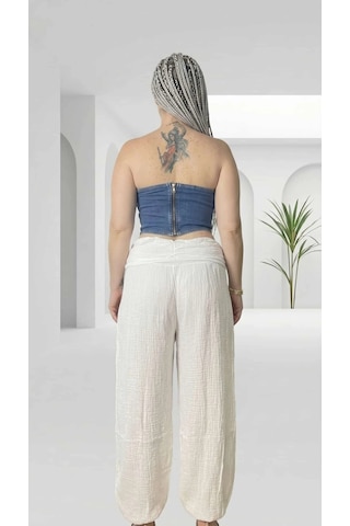Byemelika Denim, Tasarım Dikiş, Full Likralı, Düğme Detay Büstiyer Mavi