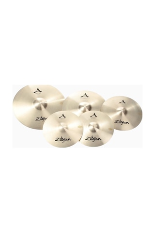 Zildjian A Zil Seti 14 16 18 21 Inç Profesyonel Davul Zilleri, Güçlü Ritim Kontrolü Sarı