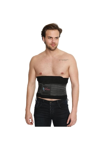 Finetoo Ince Yaşam Termal Kemer Bel Göbek  Terleme  Kemeri Unisex Siyah