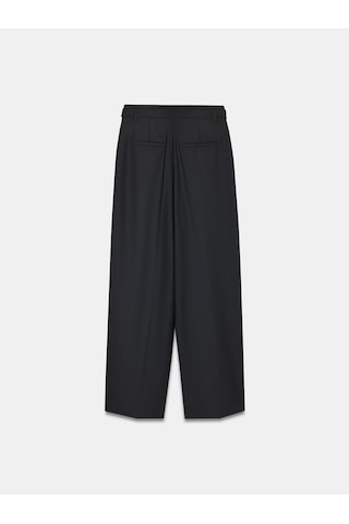 Dilvin 72215 Kemerli Pileli Pantolon-siyah Siyah