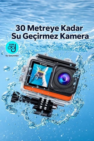 Premium Aksiyon Kamerası Ultra Hd Wifi 4k Ac03 Siyah Sosyal Medya Vlog Anı