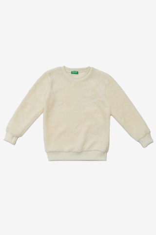 United Colors Of Benetton Kız Çocuk Sweatshirt Bnt-g20815 Beyaz