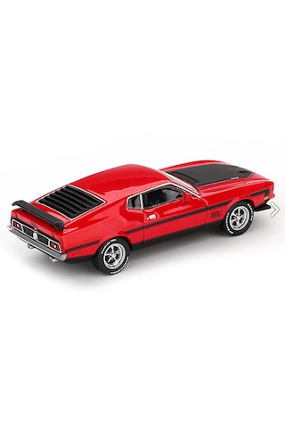 Mini Gt 1/64 Ford Mustang Mach1 1971 Race Red - Blister Paket 1122 Kırmızı
