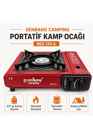 Tubshop Tekli Portatif Ocak Kırmızı