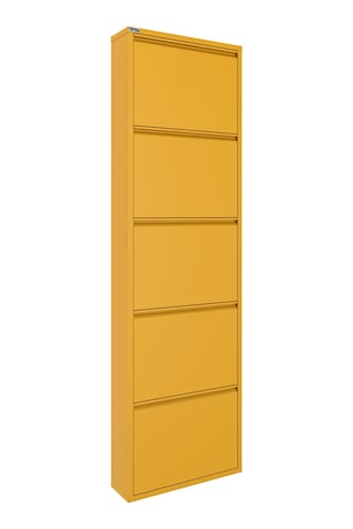 Ceha 5'li Metal Ayakkabılık - Hardal Sarısı/Mustard K.AYK-5/M1963